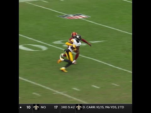 George Pickens catches for a 34-yard Gain vs. Washington Commanders