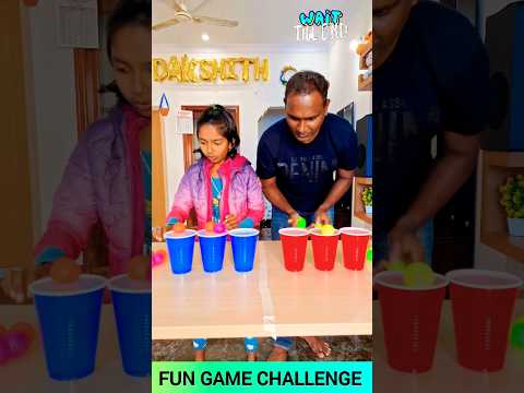 Exciting Fun Game Challenge for Fun & Laughter 😃 😀 #fungames #familygame #dadvsdaughter #ballgame