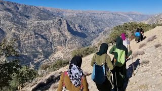 My mother and village women going to the mountains to pick mountain pistachios