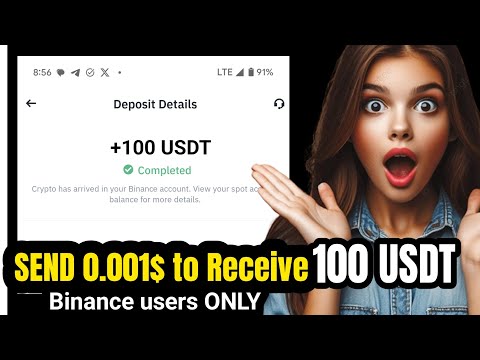 Binance users ONLY | Send 0.001$ to Get 100$ for free | make money online #freeusdt