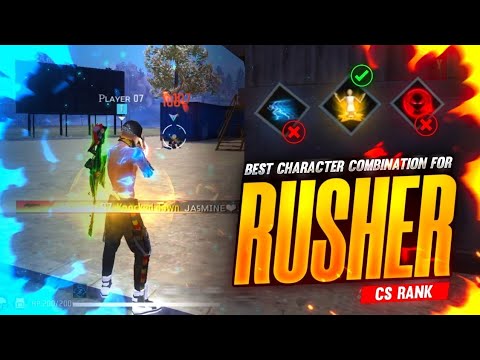 CS Rank Best Character Combination | Best Character Combination For Rushers |CS Rank Tips and Tricks