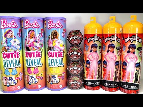 Barbie MYSTERY SURPRISE TOYS Cutie Reveal & Miraculous Ladybug Magic Heroez Water Reveal ASMR!