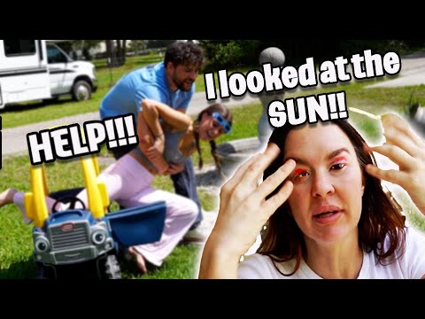 She looked at the SUN!! What happened during the SOLAR ECLIPSE 2024!! live footage