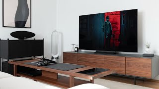 Modern Living Room Tour 2024 | LG OLED, Dyson and more