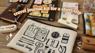 My Travel Journal Kit for a Short Trip 🚂 | Abbey Sy