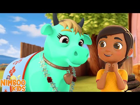 Gaiya Meri Gaiya, गैया मेरी गैया, Hindi Kids Rhymes and Cartoon Videos