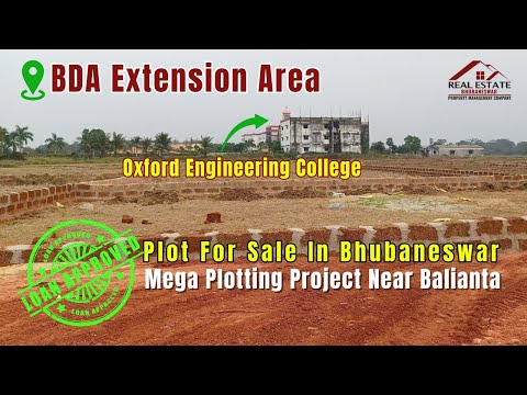 60 Feet Road Side Plot For Sale In Bhubaneswar BDA Extension Zone Near Oxford Engineering College