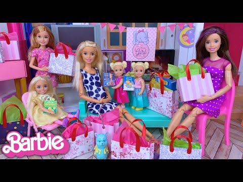 Barbie & Ken Doll Family Baby Shower Story