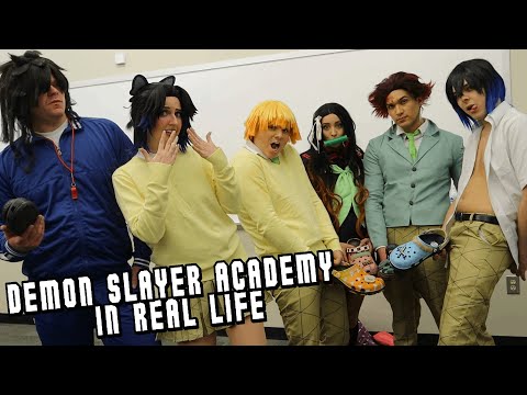 Demon Slayer Academy IN REAL LIFE || Cosplay Skit