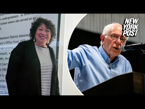 Bernie Sanders says the idea that Justice Sotomayor should step down is not a "sensible approach"