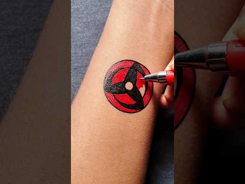 Mangekyou Sharingan eye tattoo idea.....#tattoo #tattooideas #tattooartist #animeart  #shorts #anime