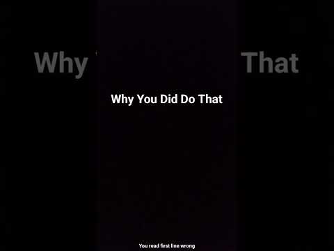 You Read It Wrong #you #randomvideo #wrong