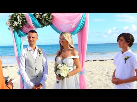 Our EMOTIONAL beach WEDDING vow renewal 😭💞 Barbados