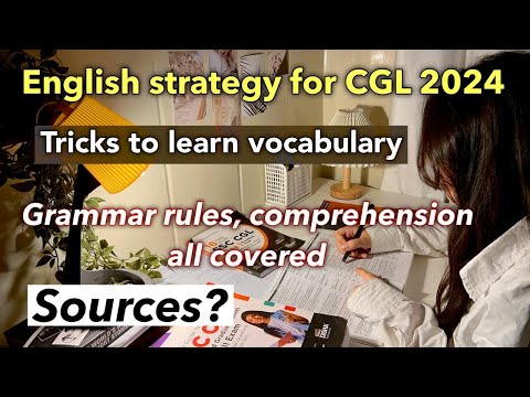 English strategy for CGL 2024|SSC CGL study vlog 📓| tips & tricks to learn vocab #cgl #sscaspirants