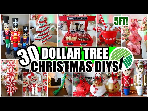 30 Dollar Tree Christmas DIYs that DON'T LOOK CHEAP! ($1.25 HACKS for 2024)