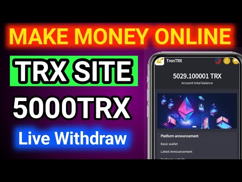 The best investment product of 2022 |  register 5000trx as a gift, 6% every day | Make Money online