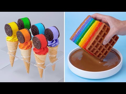 Amazing Colorful Cake Decorating Tutorial | So Yummy Chocolate Cake