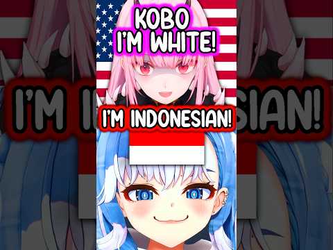 Kobo Didn't Expect Calli to be THAT WHITE IRL #hololive #vtuberclips #vtuber