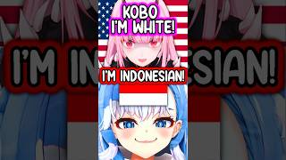 Kobo Didn't Expect Calli to be THAT WHITE IRL #hololive #vtuberclips #vtuber