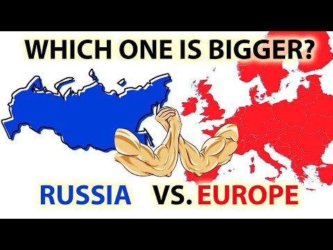 Which one is bigger, Russia vs. EUROPE! True Size of Russia vs. EUROPE comparison.