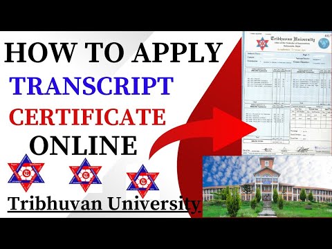 How To Apply Transcript Certificate Online From TU | Tribhuvan University online Transcript Apply