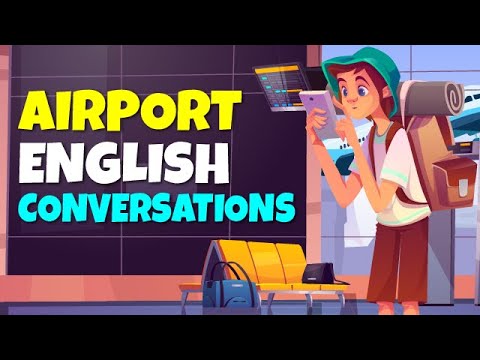 ENGLISH CONVERSATIONS at the AIRPORT | 30 minutes English story Compilation