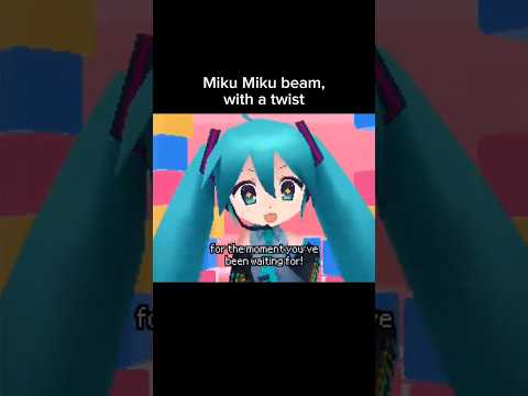 miku miku beam with a twist #shorts