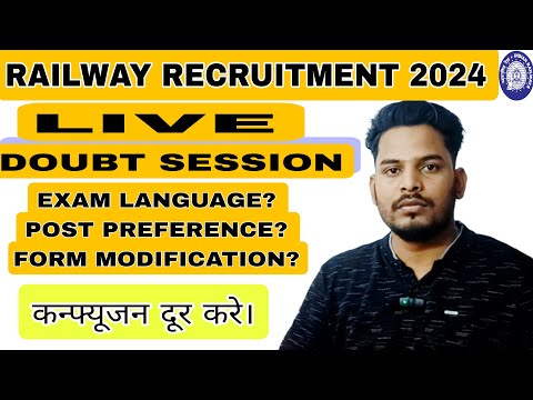 Live doubt session RRB JE/CMA/DMS and other Railway exams