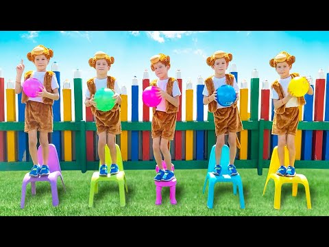 Five Little Monkeys | Nursery Rhymes & Kids Songs by Tim and Essy