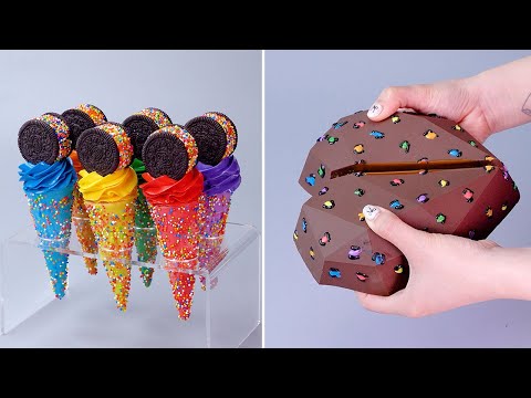 Satisfying Melted Chocolate Cake Decorating Ideas | So Tasty Cake | Homemade Cake Tutorials