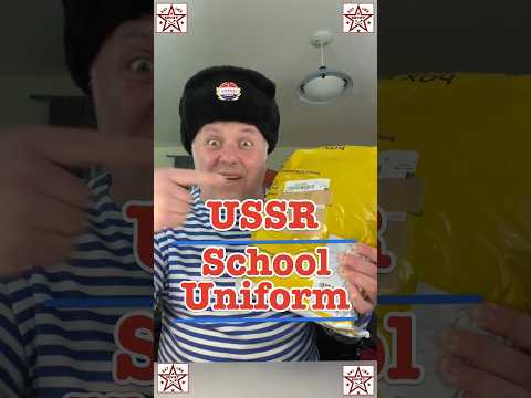 USSR School Uniform: Unboxing #crazyrussiandad #ussr #soviet #sovietunion #schooluniform  #russia