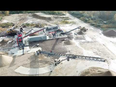 Sand & Gravel Wash Plant: MWS Sandstorm 620 & MWS Aggstorm 15XL - Drone Footage