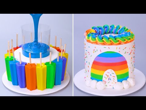 🌈 Fantastic Rainbow Cake Decorating Recipes 🌈 So Tasty Cake Decorating Recipes | How To Make