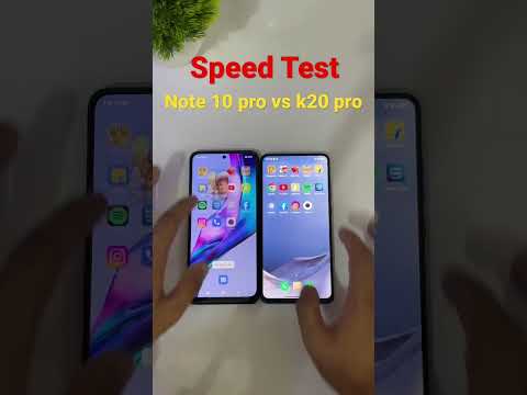 Redmi note 10 pro vs K20 pro Speed Test #shorts