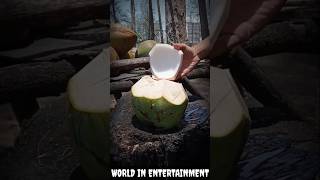 fresh coconut cutting skills #coconut #cuttingskills #skills 4