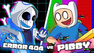 If PIBBY CORRUPTION Met ERROR 404 SANS (FnF Animation as UNDERTALE)