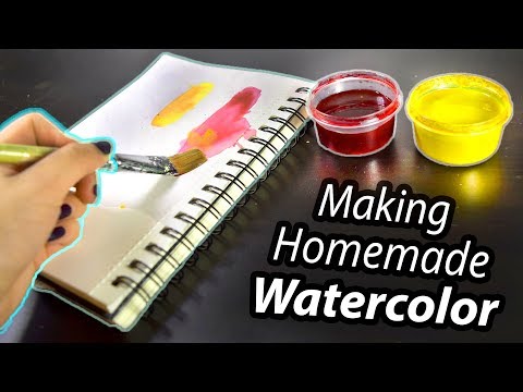 I TRIED MAKING HOMEMADE WATERCOLOR PAINT...