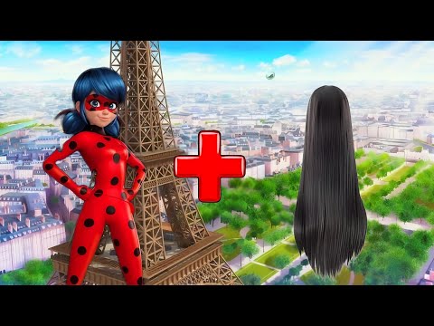 miraculous character as long hair 💇‍♀️ // #miraculous #ladybug #tiktok