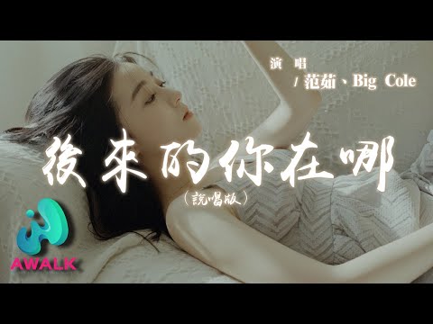 范茹 / Big Cole - 後來的你在哪 (說唱版)『可是現在的我，獨自一人在回憶停留。』【動態歌詞 | Pinyin Lyrics】【AWALK MUSIC】