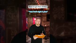 How to get free drinks. #shortsfeed #comedyshorts #comedyvideos