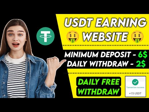 New Usdt Earning Site Usd Mining Site 2024 Best Investment Usdt Earning Website