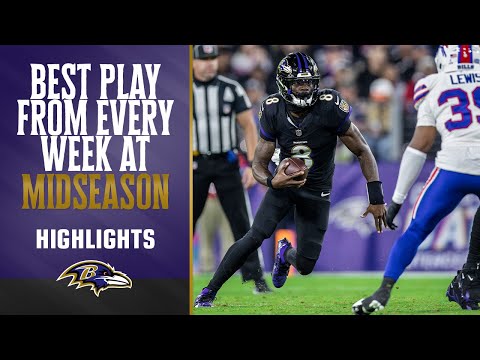 Ravens' Best Play From Every Week at Midseason | Baltimore Ravens