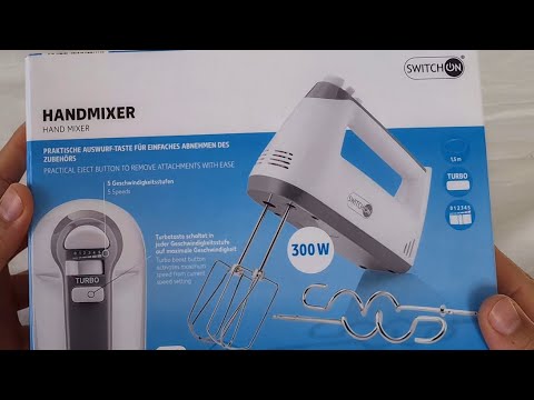 SWITCH ON, Hand Mixer, 300W (SOHM 300 F1, Unboxing)