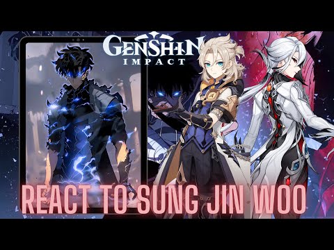 Genshin impact react to aether as Sung jin woo | Solo Leveling  | Gacha life 2 | p3