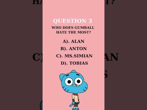 The amazing world of gumball trivia #quizgame #tvshowquiz #tawog