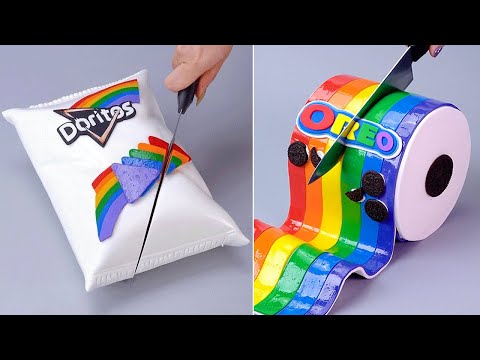 Making Hyper Realistic 3D Cake Recipes | Homemade Colorful Cake Decorating Idea