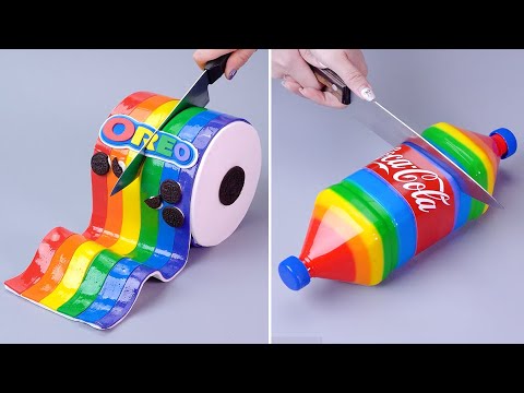 🌈1000+ Oddly Satisfying Rainbow Cake Decorating Compilation | Fancy Cake Decorating | So Yummy