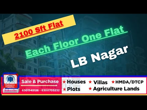 Brand New 3 BHK Flat For Sale in 𝗛𝘆𝗱𝗲𝗿𝗮𝗯𝗮𝗱 || Each Floor One Flat || Padmasree Properties