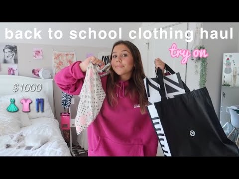 $1000 back to school TRY ON clothing haul