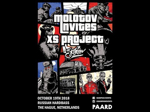 Molotov Invites: XS Project ///Russian Hardbass/// 19th October, Hague, Netherlands, Paard club